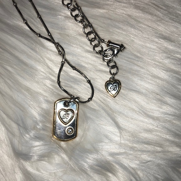 Brighton “Be Yourself” Two Tone Tag Necklace - Picture 1 of 4